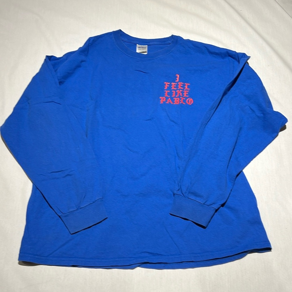 Gildan Kanye West I Feel Like Pablo Long Sleeve Cotton Tee Shirt Size XL